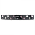 Chanel Coco Mark Heart Barrette Plastic Rhinestone