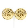 Chanel Coco Mark Gold Plated Earrings