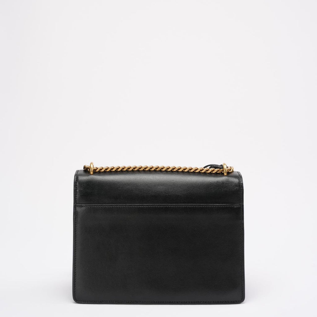 Saint Laurent Black Calfskin Medium Monogram Sunset 2021