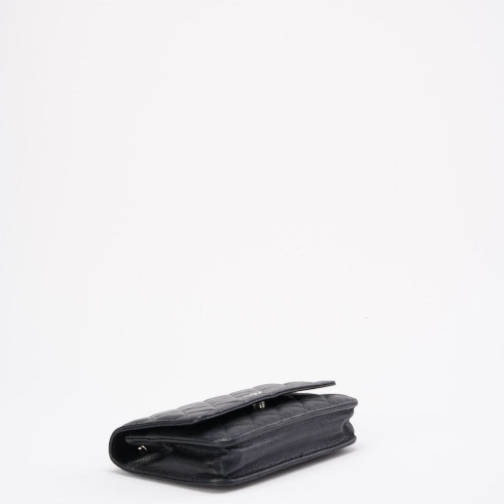 Chanel Black Caviar Leather Wallet on Chain(WOC) 2014