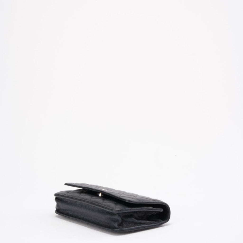 Chanel Black Caviar Leather Wallet on Chain(WOC) 2014