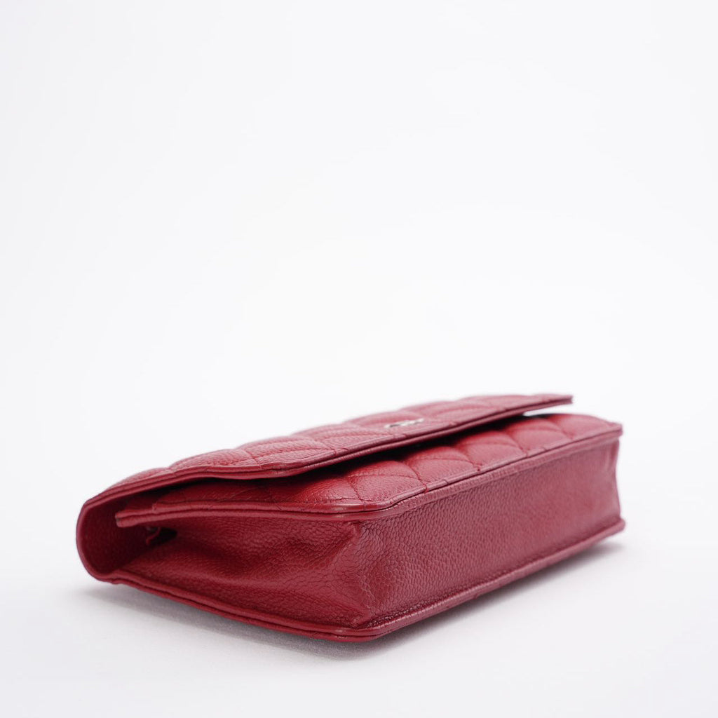 Chanel Wallet on Chain( woc) Bag Red Caviar Leather