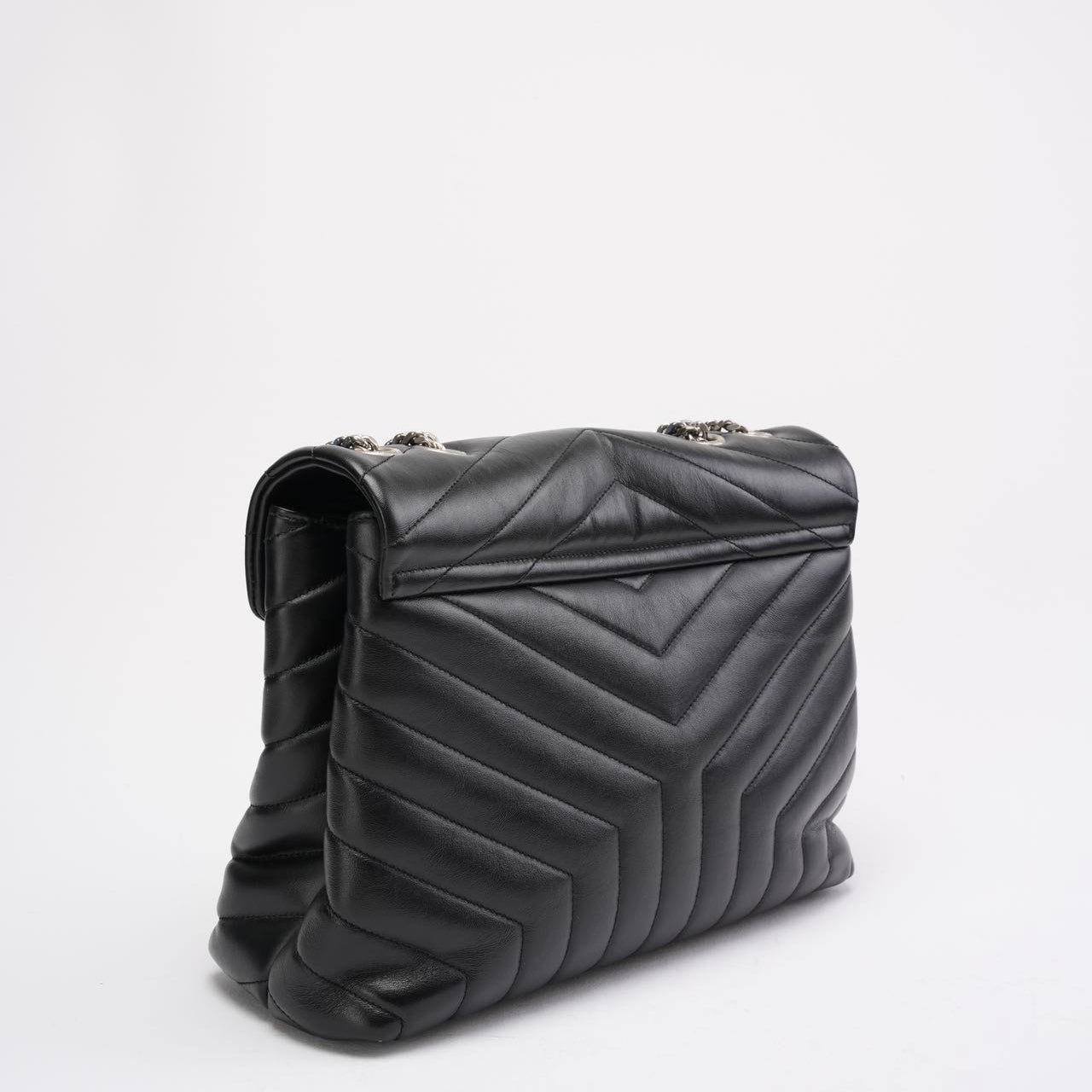 Saint Laurent Black Loulou Medium Shoulder Bag 2021