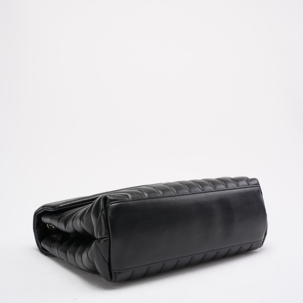 Saint Laurent Black Loulou Medium Shoulder Bag 2021