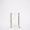 Chanel Faux Pearl CC Chain Drop Earrings