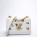 Louis Vuitton White Epi Leather Twist Love Lock Charms MM Bag 2018