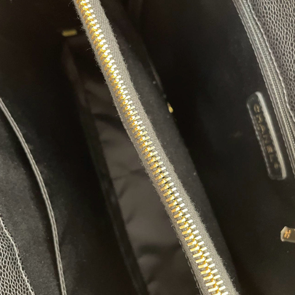 Chanel Shopping Tote GST Caviar Black  2013