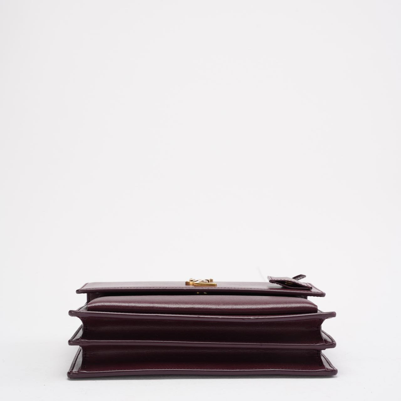 Saint Laurent Burgundy Calfskin Medium Monogram Sunset 2018
