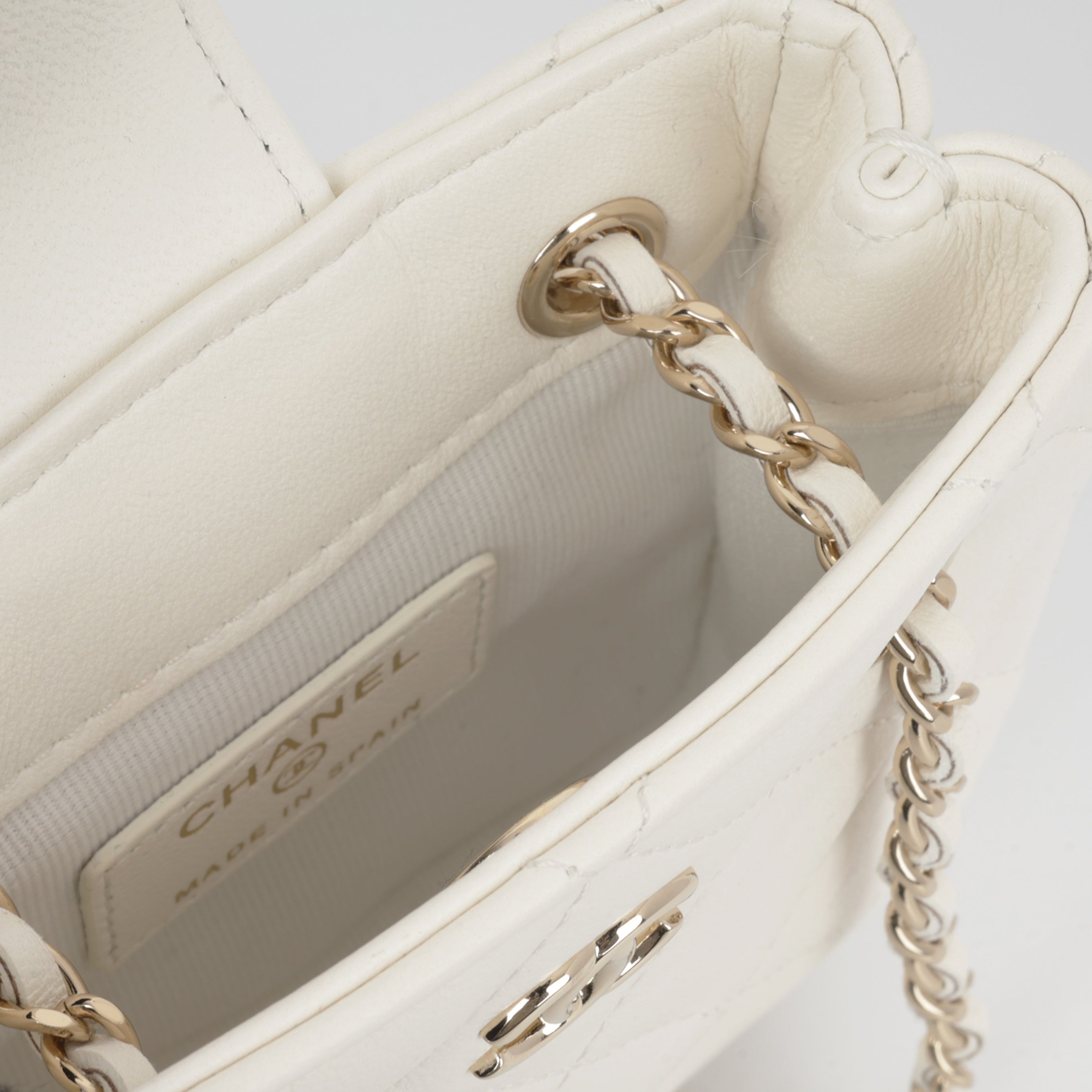Chanel Tiny Square Clutch on Chain