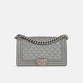 Chanel Boy Bag - Silver