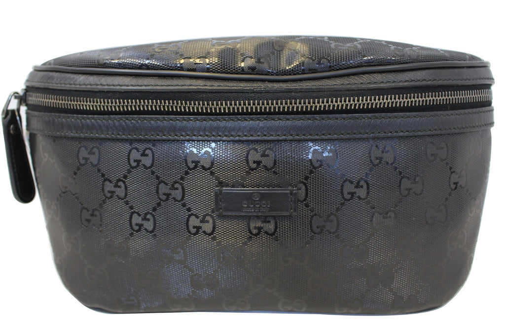 GUCCI GG Imprime Monogram Waist Bum Bag Black 233269