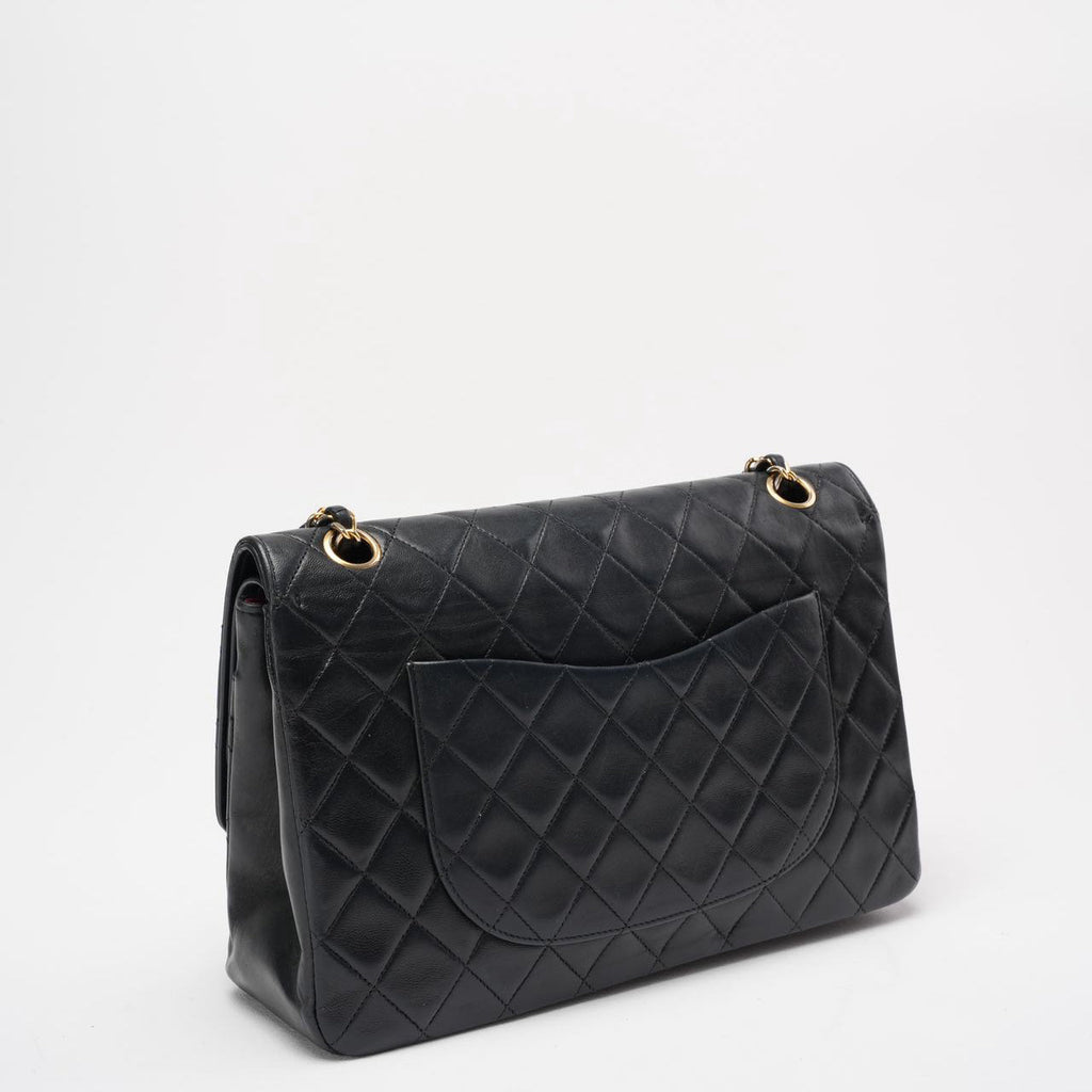 Chanel Vintage Black Timeless Classic Flap Bag 1990s