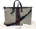 GUCCI GG Supreme Canvas Web Duffle Bag 353406