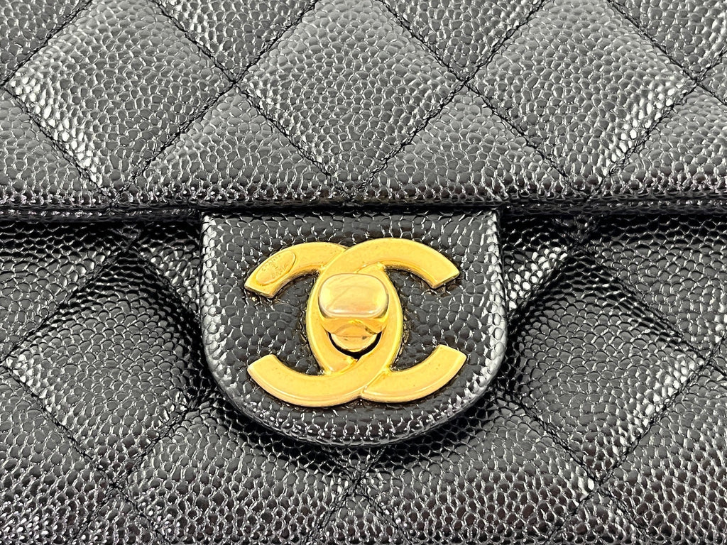 CHANEL Pick me Up Black Caviar Chain Waist Belt Bag