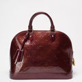 Louis Vuitton Red Monogram Vernis Alma PM Handbag