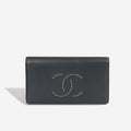 Chanel CC Studded Wallet - Black