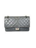 CHANEL Gray 227 2005 Reissue 2.55 Leather Shoulder Crossbody Bag