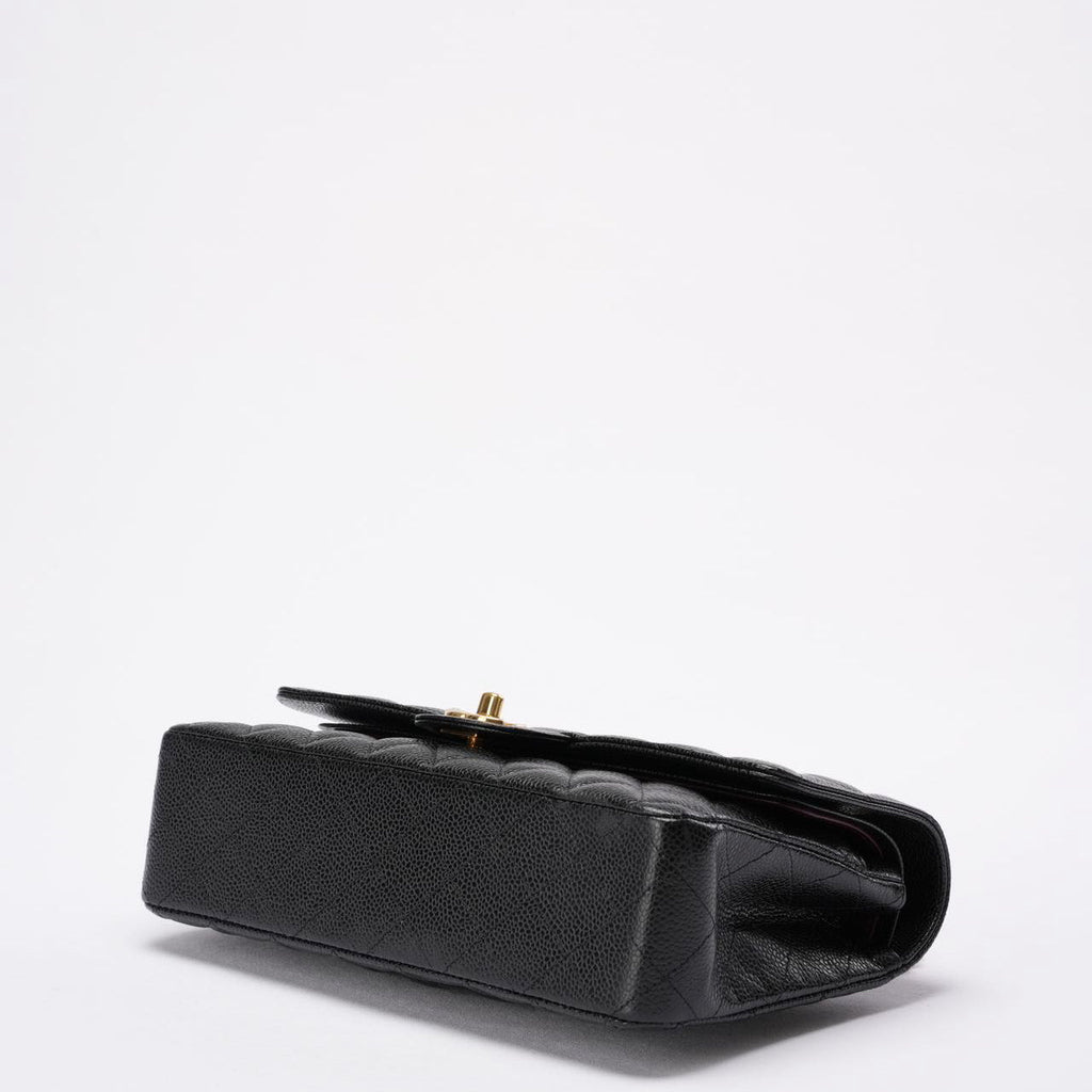 Chanel Black Classic Double Flap Bag Caviar