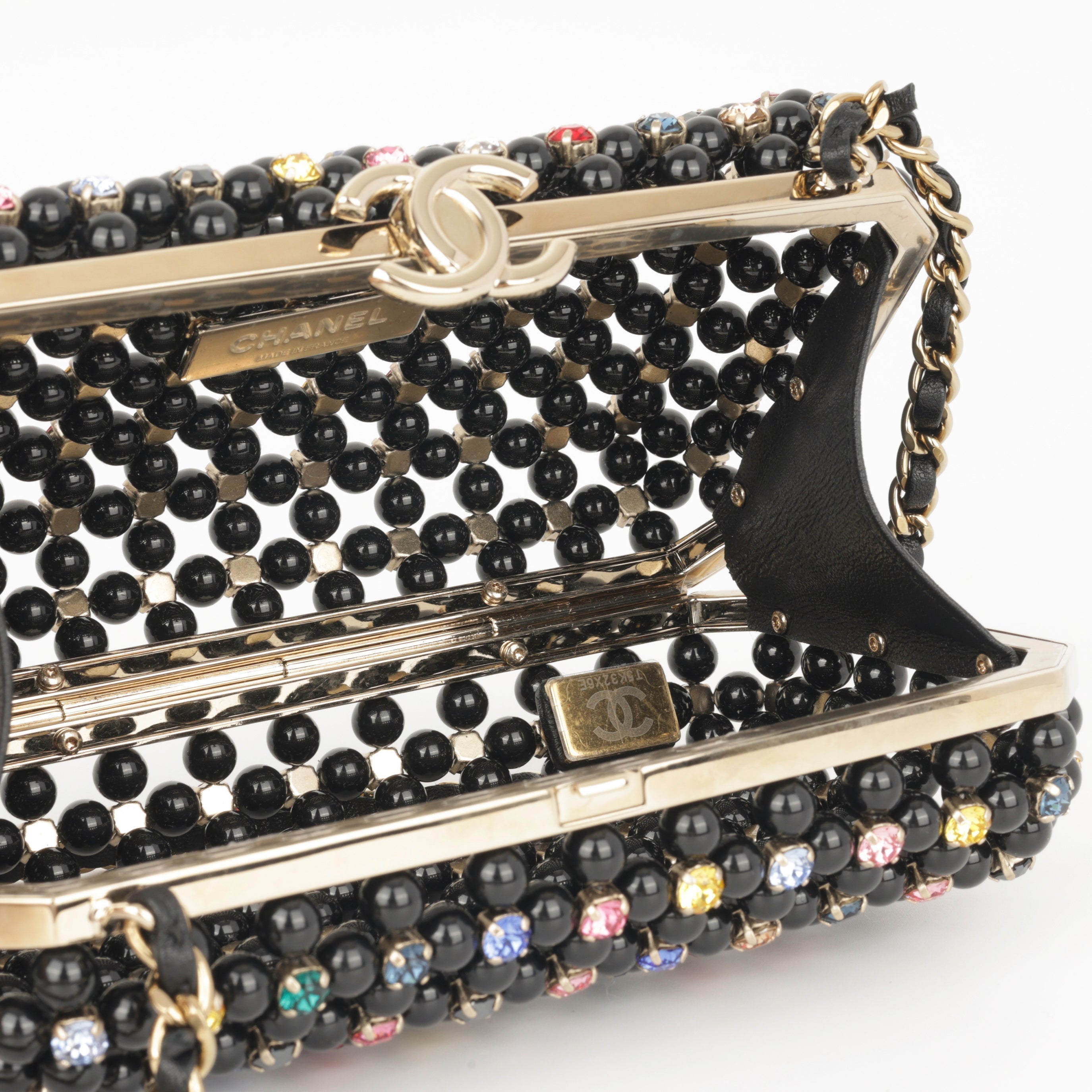 Chanel Cruise 23 Glass Pearls Evening Bag