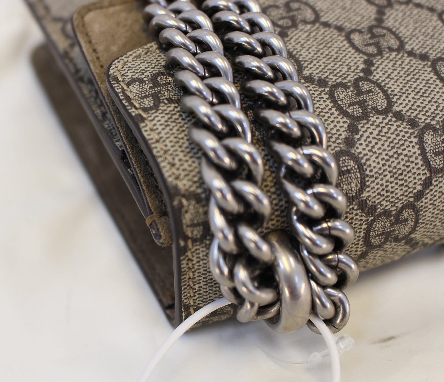 GUCCI Dionysus Mini GG Supreme Coated Canvas Shoulder Bag