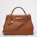 Hermès Kelly 32 cm Bag in Golden Clemence Leather with Golden Hardware 2015