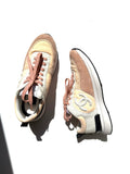 CHANEL CC Interlocking Multicolor Logo Light Beige, Gray 22P Sneakers 38, 7