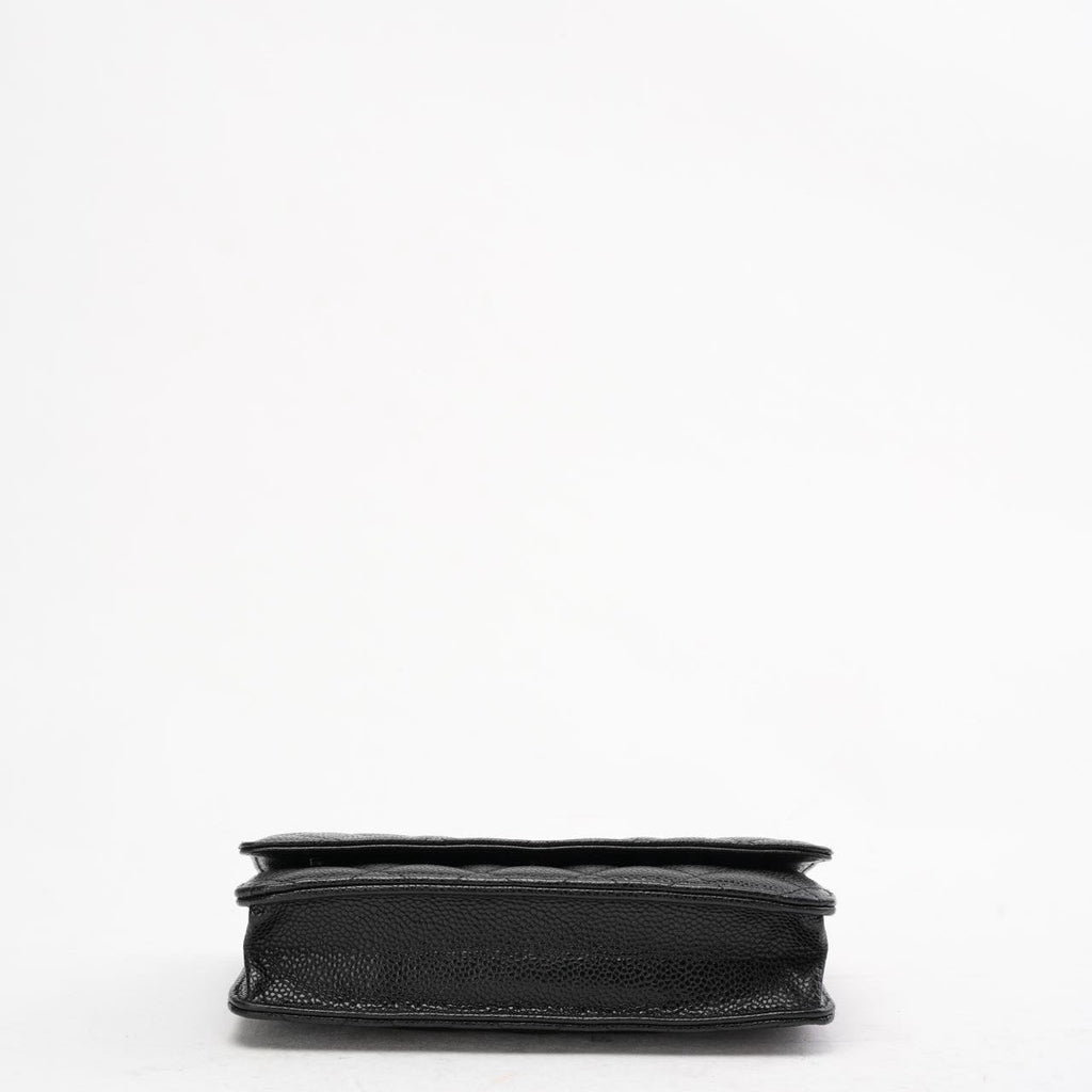Chanel Black Classic Wallet on Chain (WOC) Caviar 2015