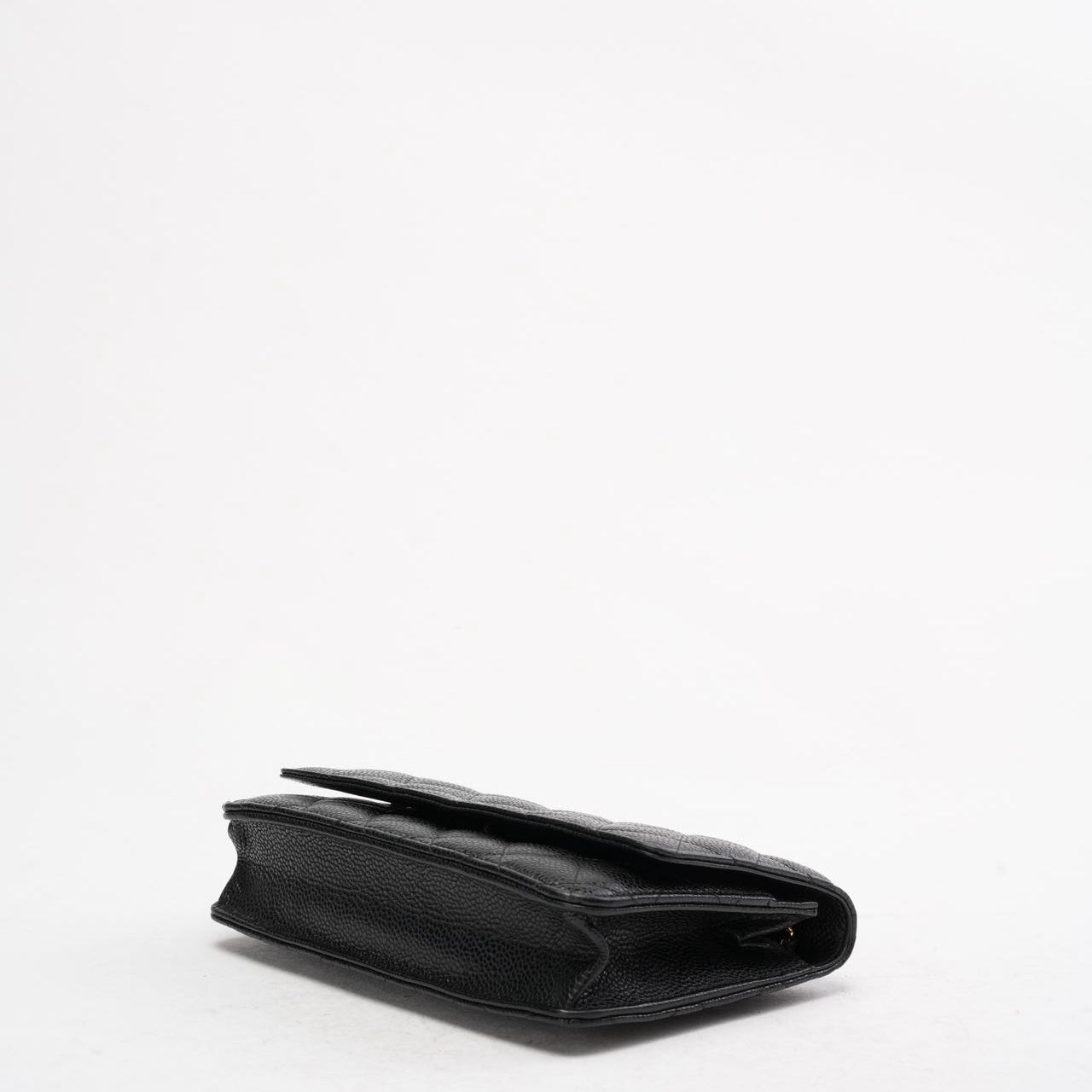 Chanel Black Classic Wallet on Chain (WOC) Caviar 2015