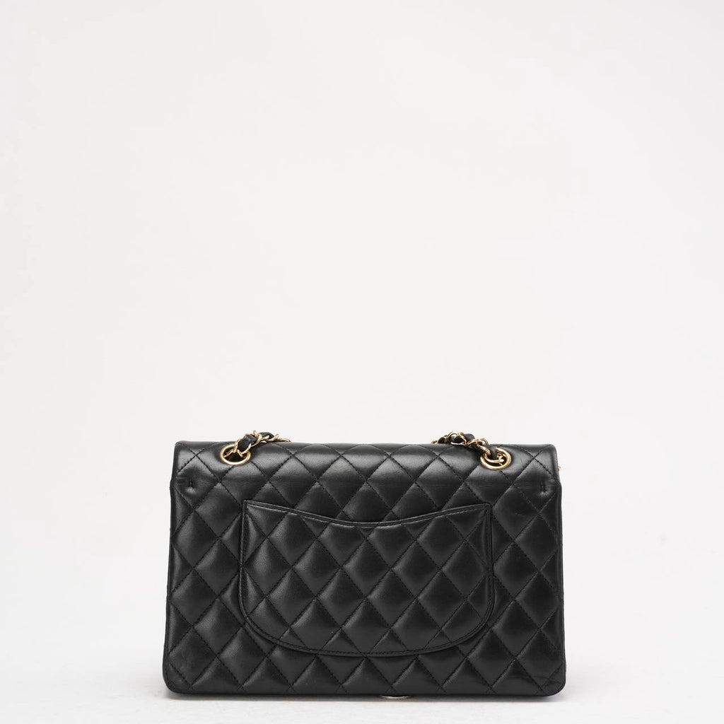 Chanel Black Classic Medium Double Flap Bag Lambskin 2014 Teil 1 (Copy)