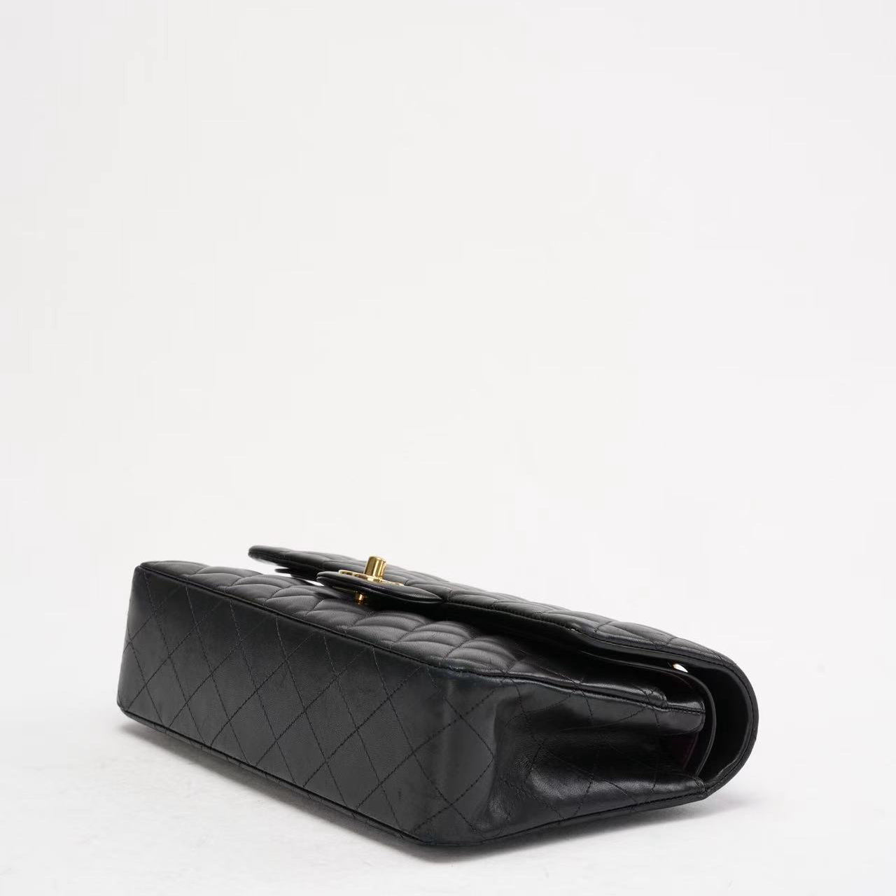 Chanel Black Classic Medium Double Flap Bag Lambskin 2014 Teil 1 (Copy) (Copy)