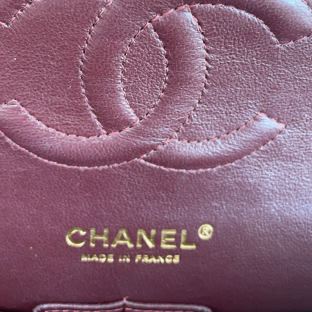 Chanel Black Classic Medium Double Flap Bag Lambskin 2014 Teil 1 (Copy)