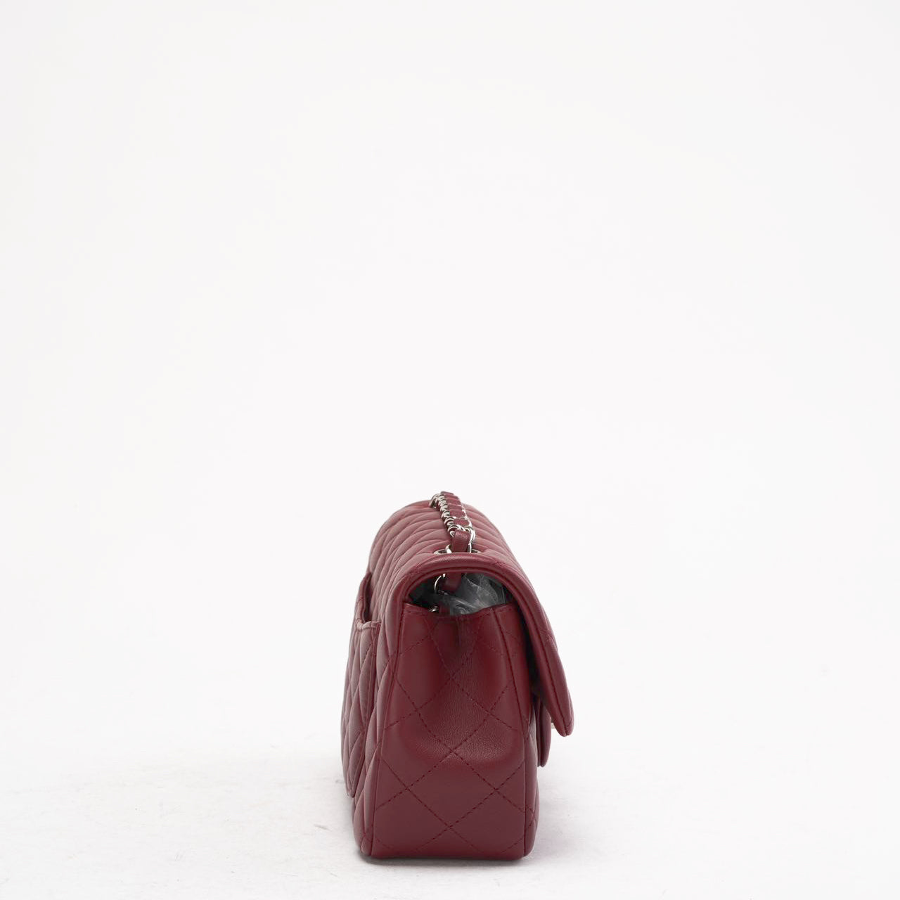 Chanel Burgundy Red Mini Tangle Classic Flap Bag 2020