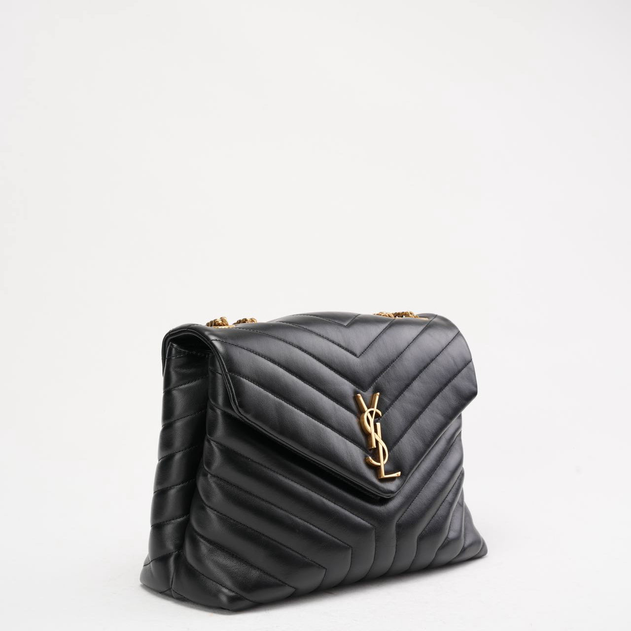 Saint Laurent Black Loulou Medium Shoulder Bag 2018