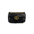 ITEM 29 - Gucci Marmont Matelasse Mini Black Crossbody Bag