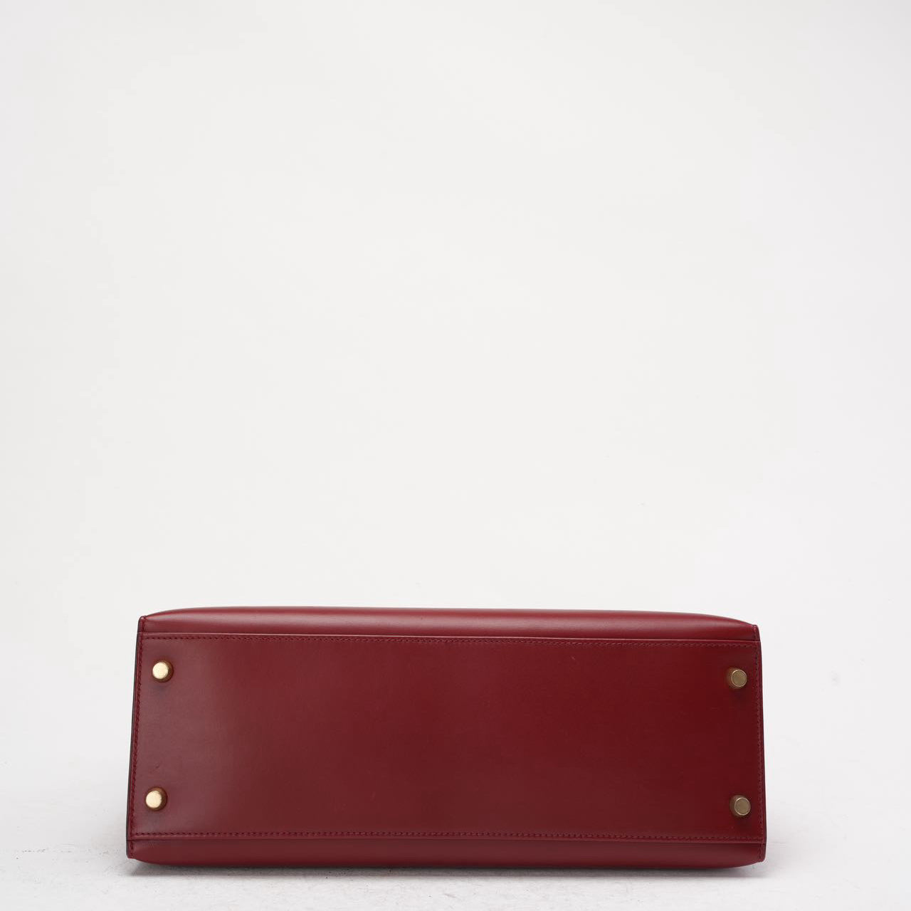 Hermès Vintage Burgundy Kelly Sellier 32 Box Leather 1994
