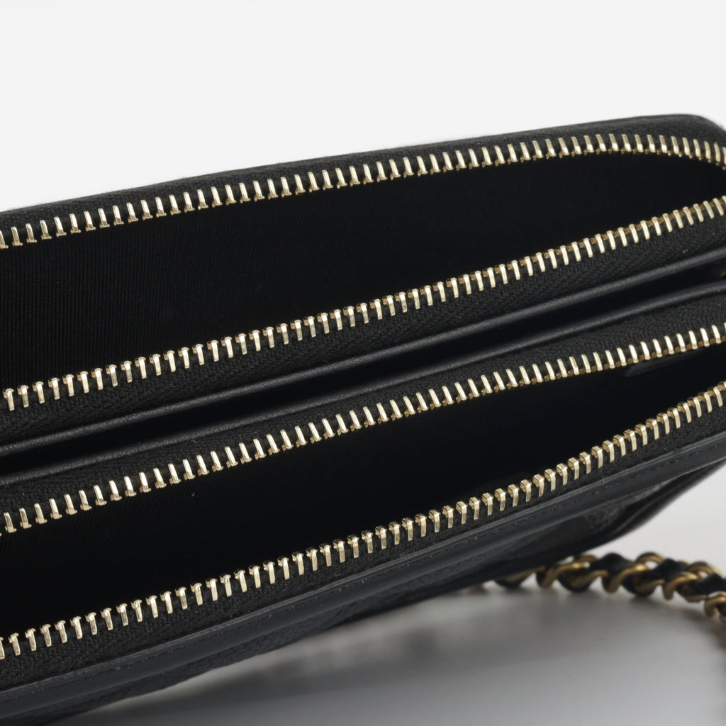 Chanel CC Filigree Clutch on Chain