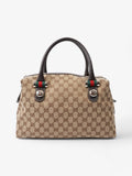 Gucci Match ball Boston Beige And Ebony GG Supreme Canvas