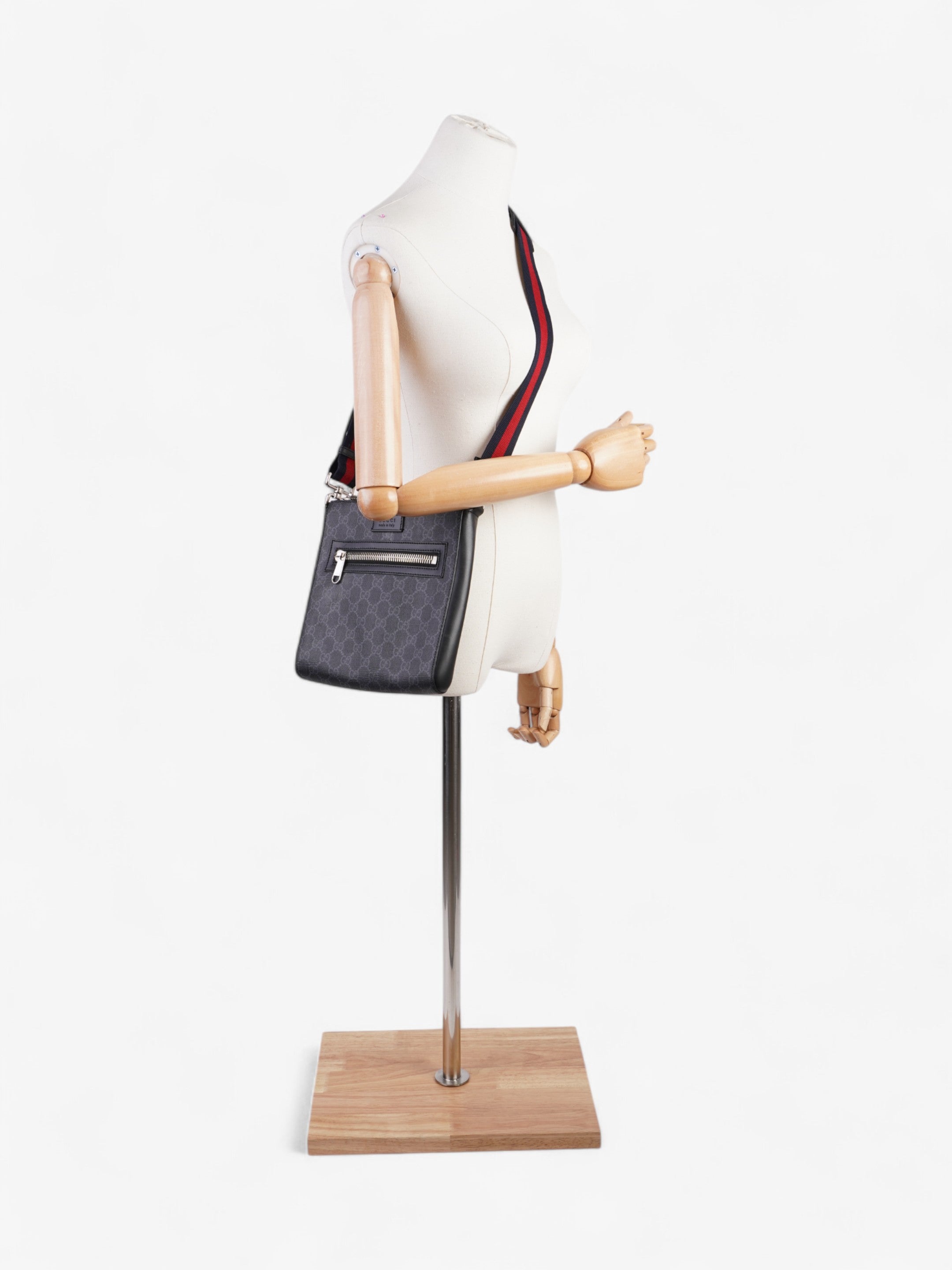 Gucci GG Crossbody Bag Black Canvas