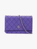 Chanel CC Fancy Wallet On Chain Cobalt Blue Calfskin Leather
