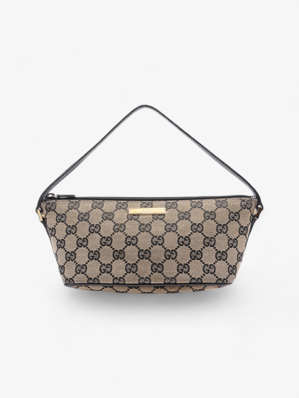 Gucci Boat Pochette GG Supreme / Black Canvas