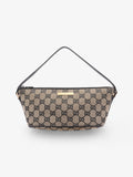 Gucci Boat Pochette GG Supreme / Black Canvas