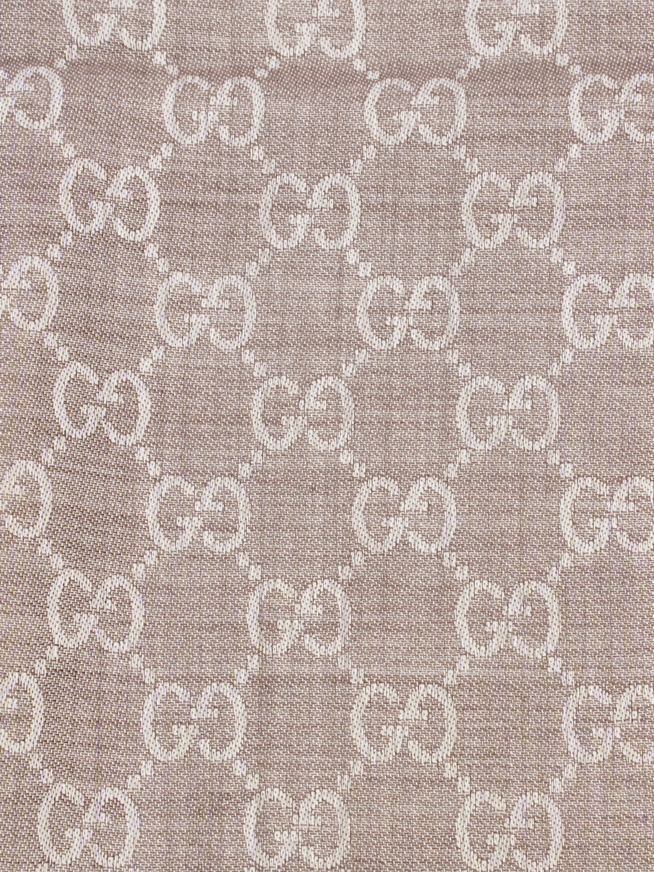 Gucci Beige Gucci scarf Grey GG Supreme Wool