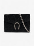 Gucci Dionysus Chain Wallet Black Velvet