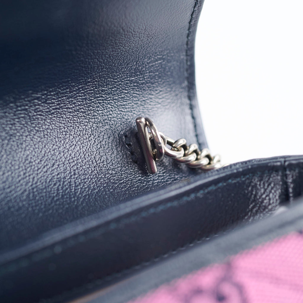 Gucci Supermini Canvas Marmont Pink