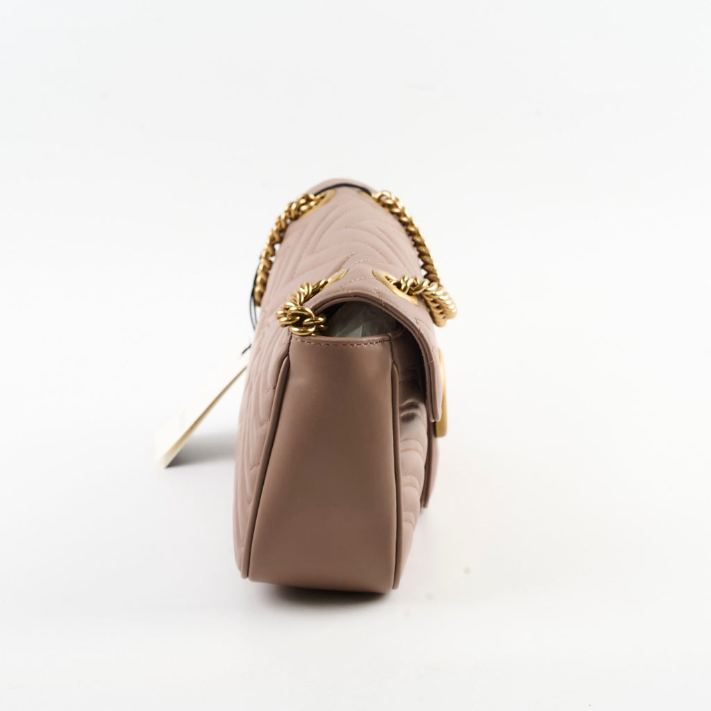 Gucci Marmont Small Shoulder Bag Beige / Dusty Pink