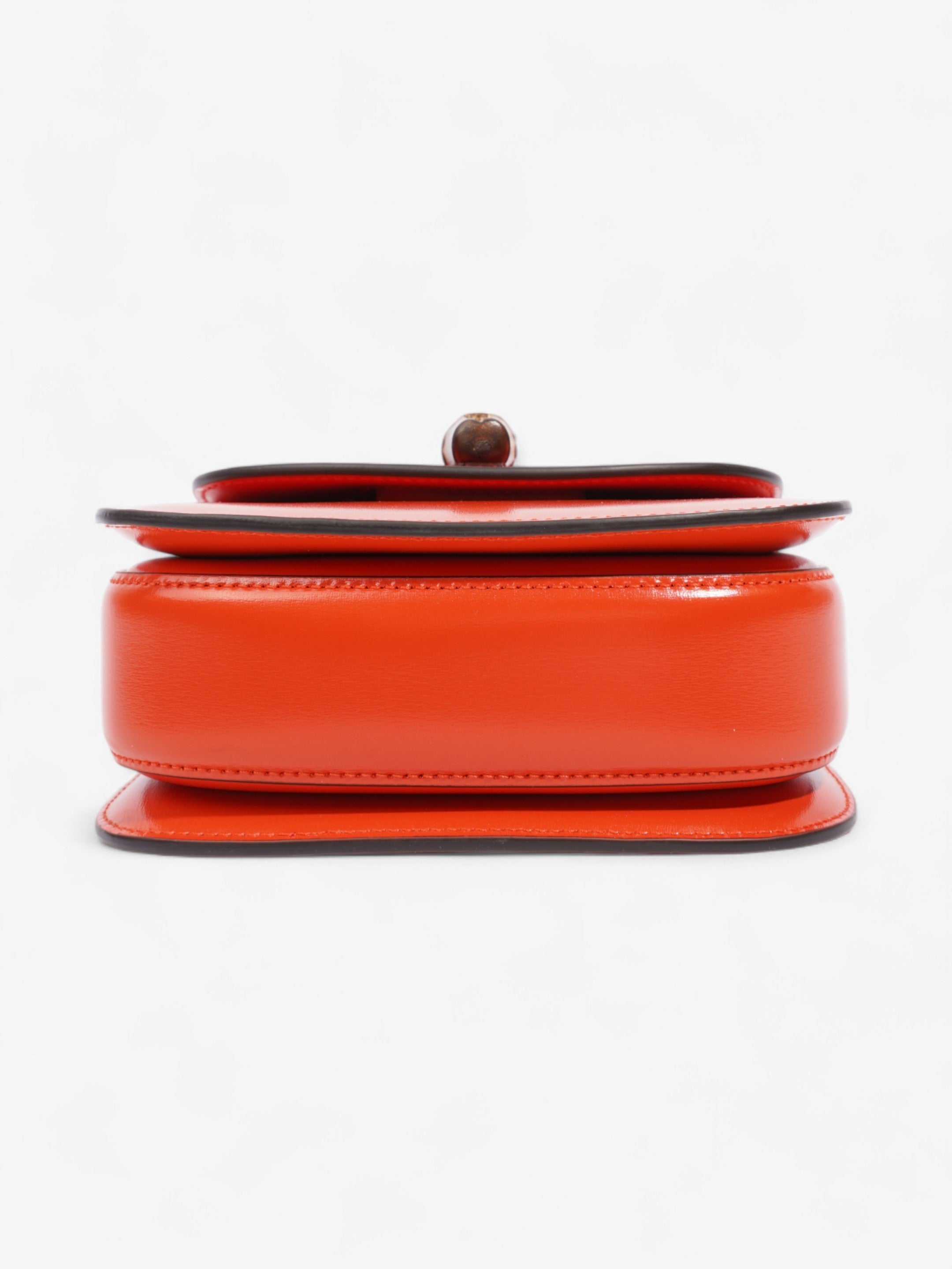 Gucci Bamboo 1947 Orange Leather Mini