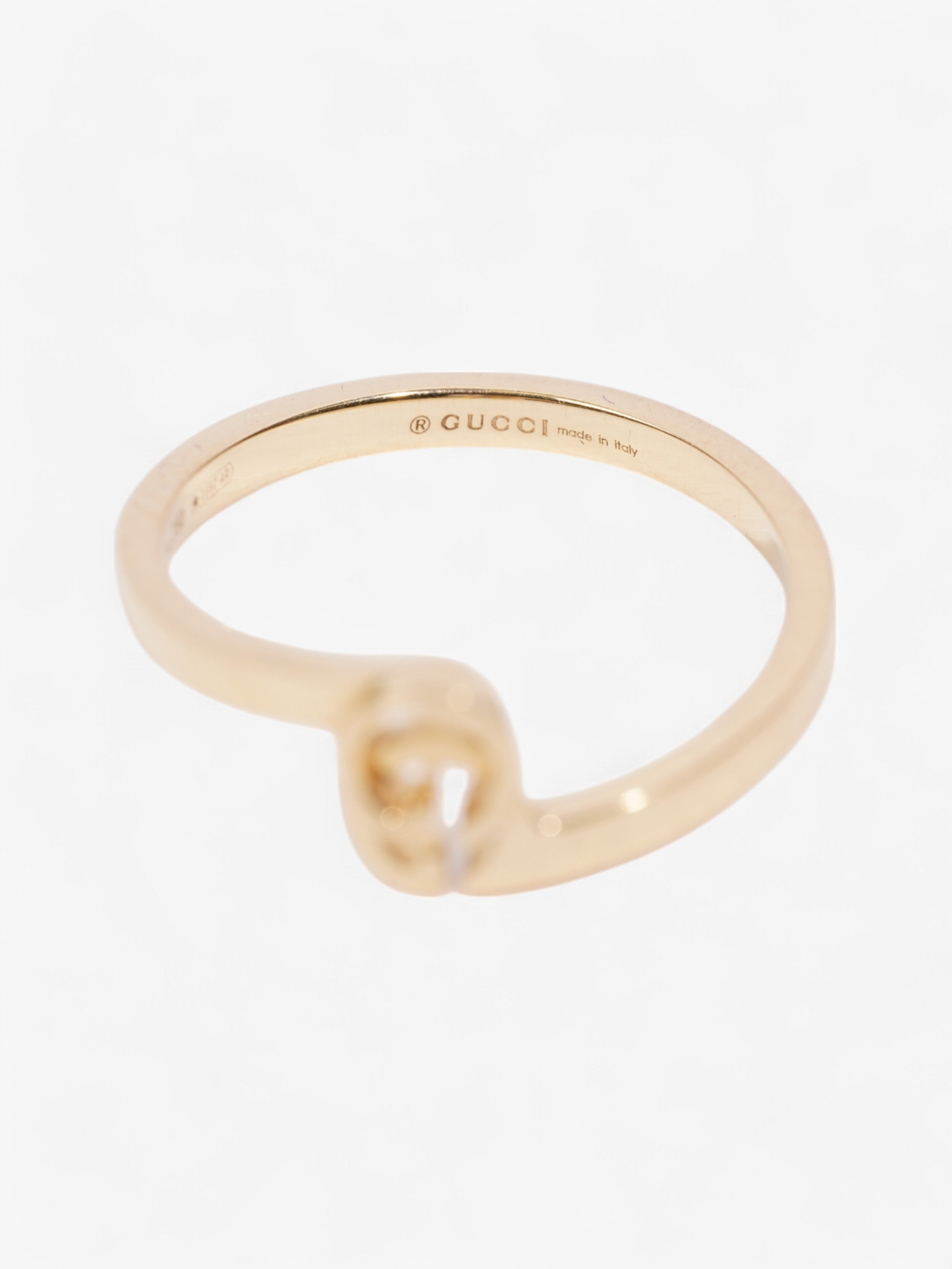 Gucci Running G Stack Ring Yellow Yellow Gold 52mm