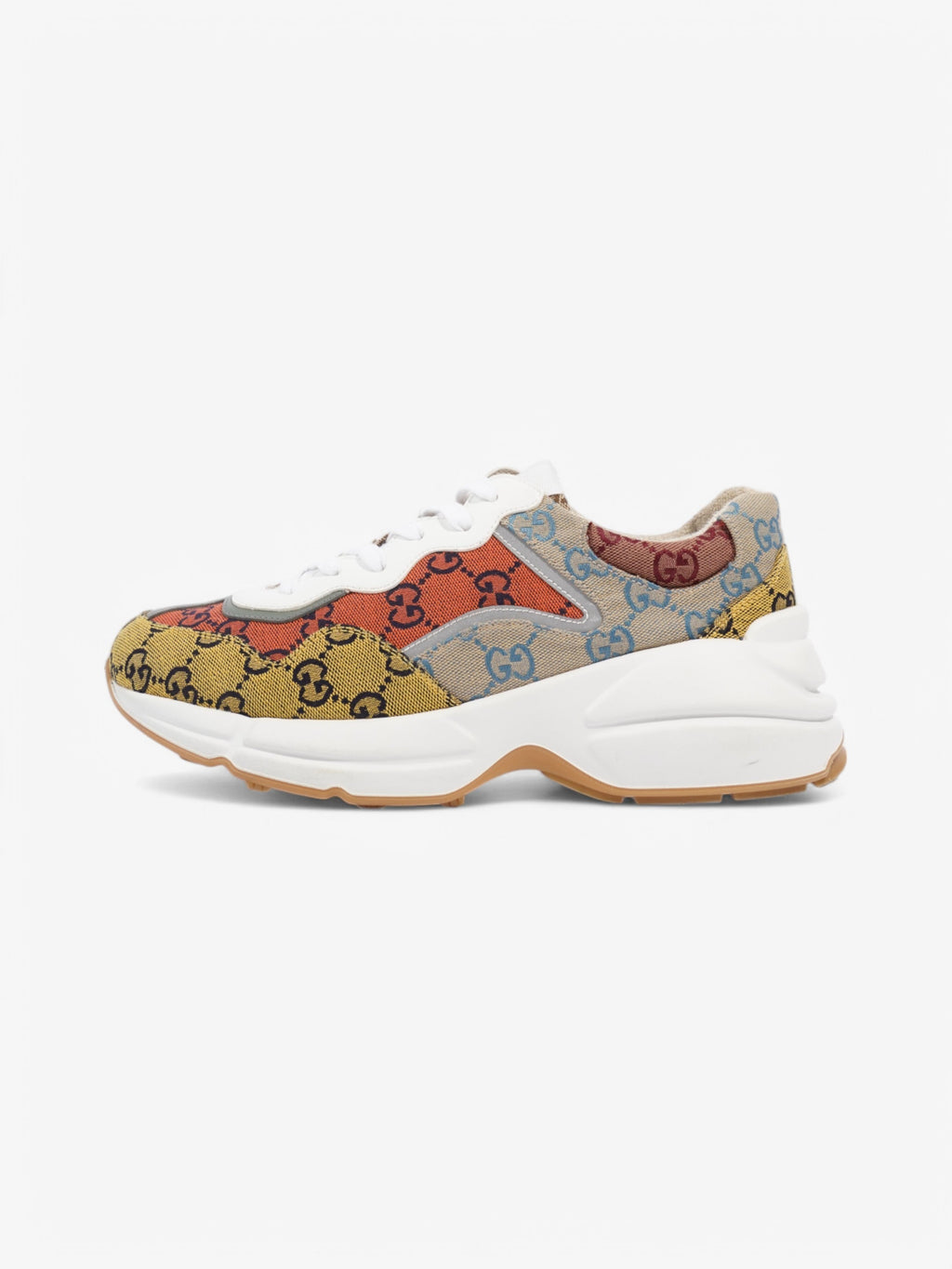 Gucci Rhyton Red / Yellow Canvas EU 40 UK 7