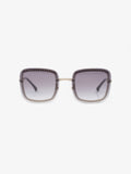 Chanel Chain Detailed Sunglasses with Double Chain Black / Gold Acetate 140mm