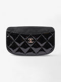 Chanel CC  Holder Black Patent Leather